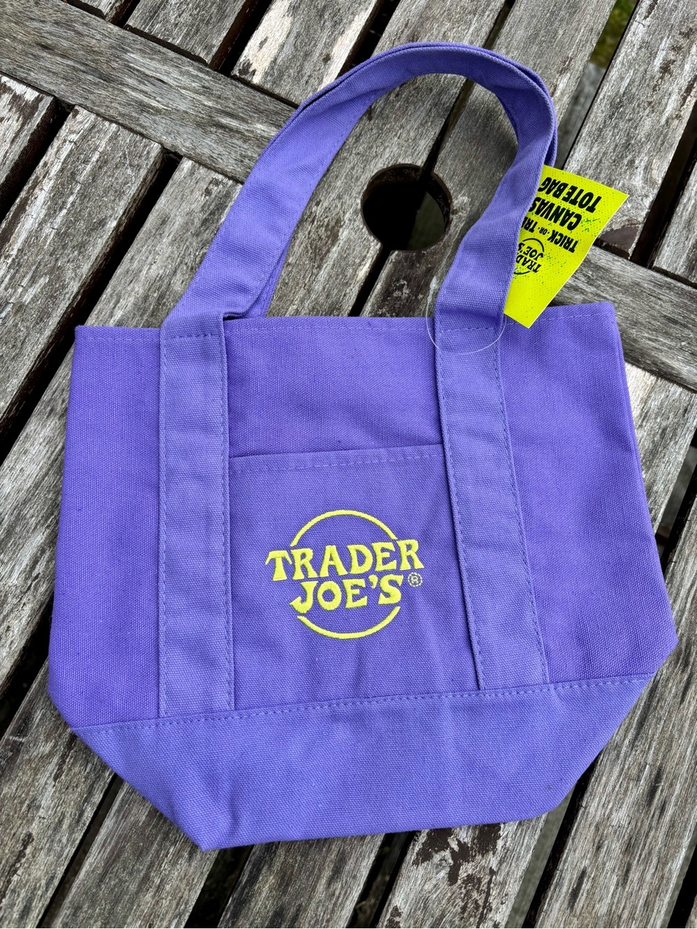 Trader Joe’s Halloween Mini Tote Bag - Purple